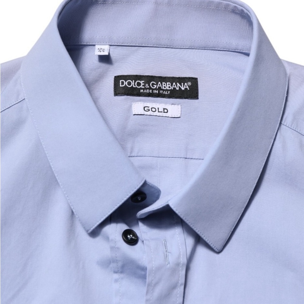 Dolce & Gabbana Gold line Light Blue Dress Shirt